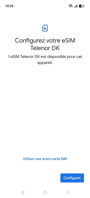 Sélectionnez Configurer