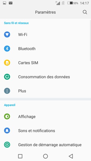 Sélectionnez Plus