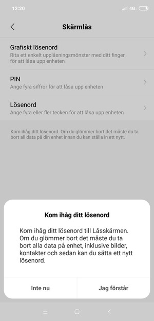 Välj Jag förstår