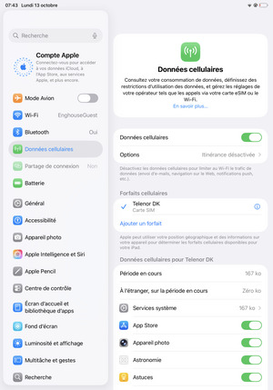 Sélectionnez Wi-Fi