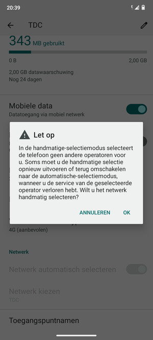 Selecteer OK