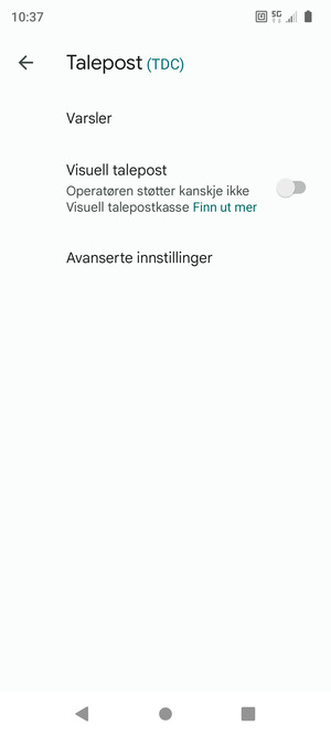 Velg Avanserte innstillinger