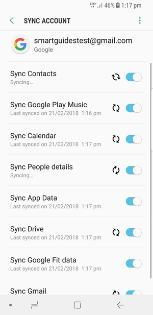 Your contacts from Google will now be synced to your Galaxy