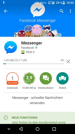 Warten Sie, bis der Installationsprozess  beendet ist
