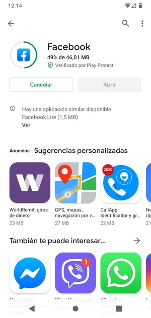 Espere a que el proceso de instalación finalice