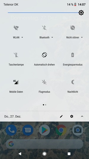 Stellen Sie die Helligkeit auf das erforderliche Niveau