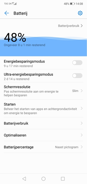 Schakel Energiebesparingsmodus in