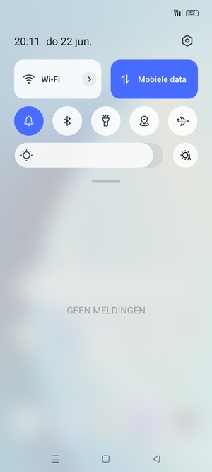 Schuif naar beneden in het bovenste menu opnieuw
