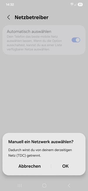 Wählen Sie OK