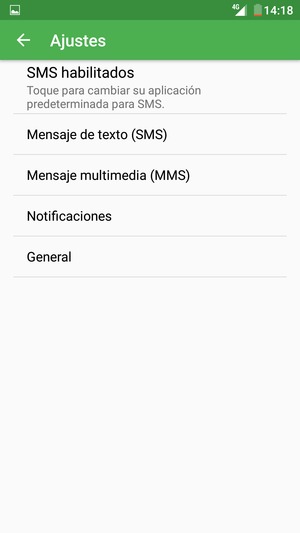 Seleccione Mensaje de texto (SMS)