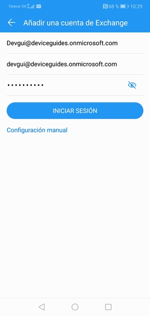 Introduzca su dirección de correo electrónico, nombre de usuario y contraseña. Seleccione INICIAR SESIÓN