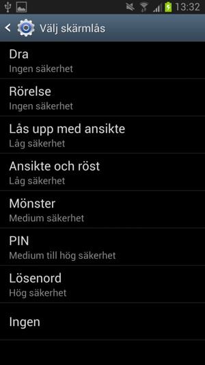 Välj Mönster
