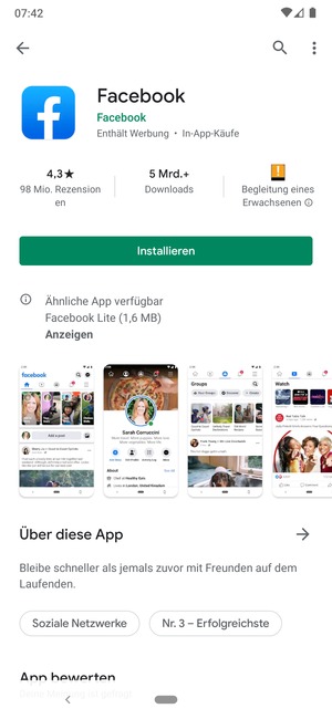 Wählen Sie Installieren