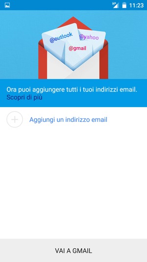 Seleziona Aggiungi un indirizzo email