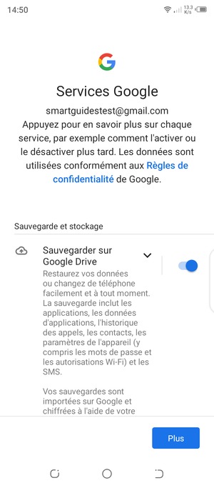 Sélectionnez Plus