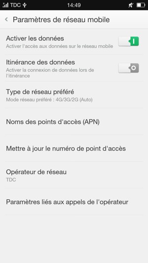 Pour changer de réseau en cas de problèmes de réseau, sélectionnez Opérateur de réseau