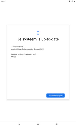 Selecteer Controleren op update