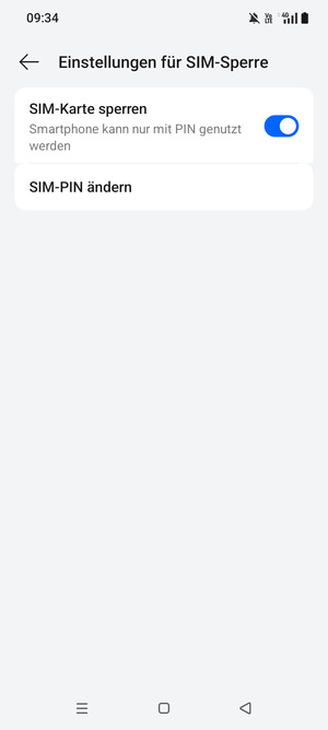 Wählen Sie SIM-PIN ändern