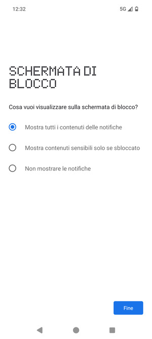 Seleziona la tua opzione preferita e seleziona Fine