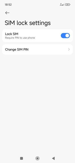 Select Change SIM PIN