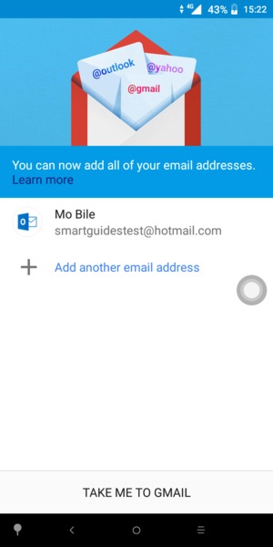 Select TAKE ME TO GMAIL