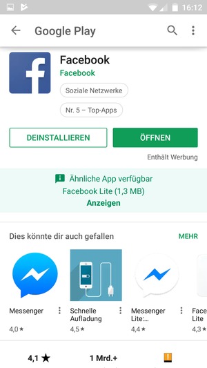 Wählen Sie ÖFFNEN