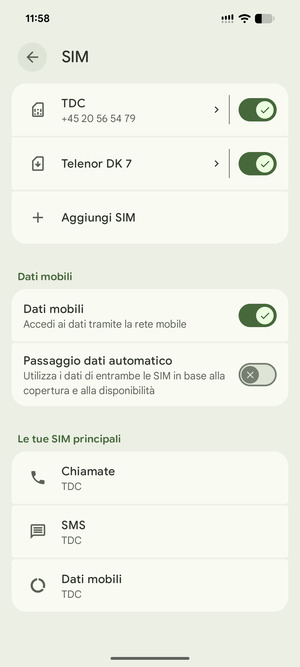 La tua eSIM è ora
attivata