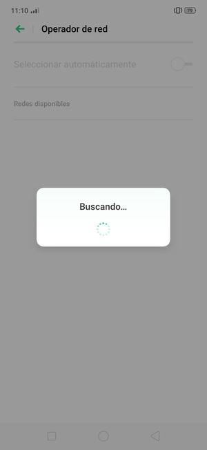 Espere a que la búsqueda termine