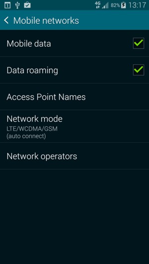 Select Access Point Names