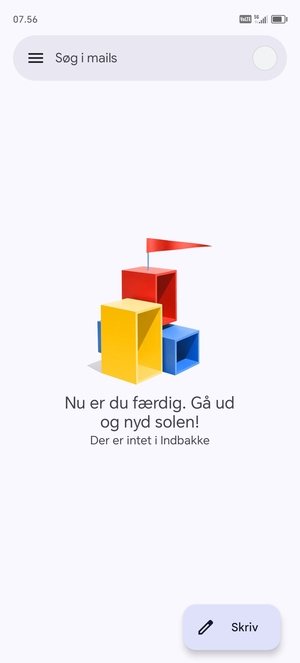 Din konto er klar til brug