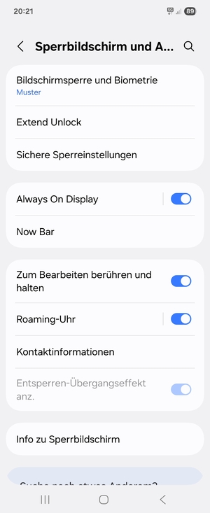 Ihr Handy ist jetzt mit einer Bildschirmsperre gesichert