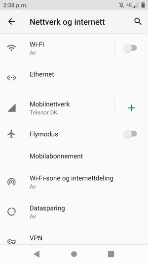 Velg Wi-Fi-sone og internettdeling