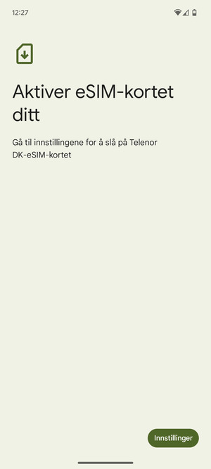 Velg Innstillinger