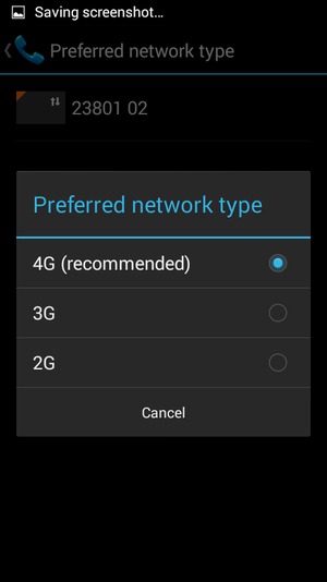Select your preferred option