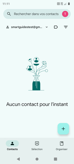 Sélectionnez Organiser