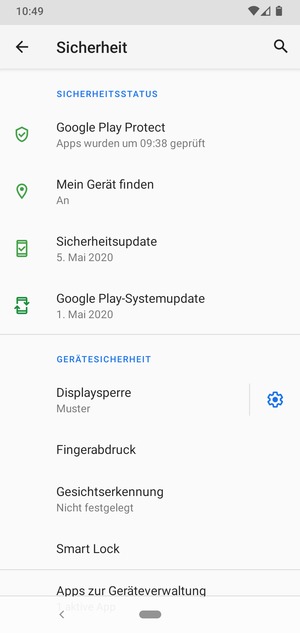 Ihr Handy ist jetzt mit einer Bildschirmsperre gesichert