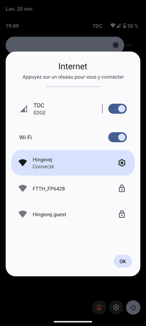 Désactiver le Wi-Fi