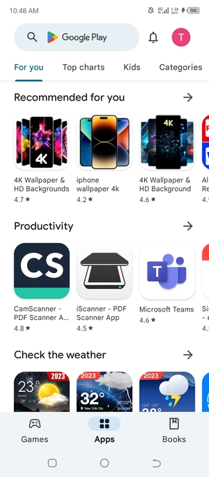 Select the Search bar