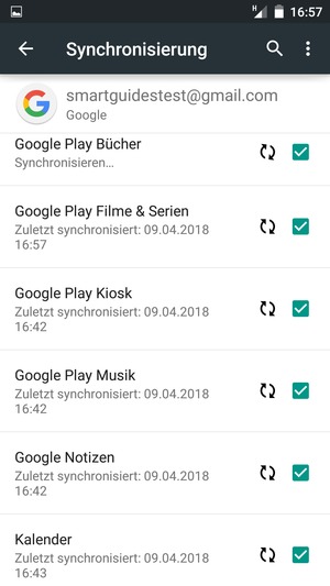 Ihre Daten werden synchronisiert