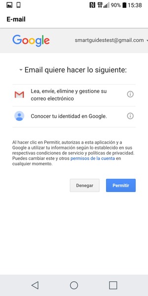 Seleccione Permitir