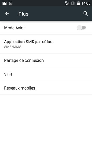 Sélectionnez Réseaux mobiles
