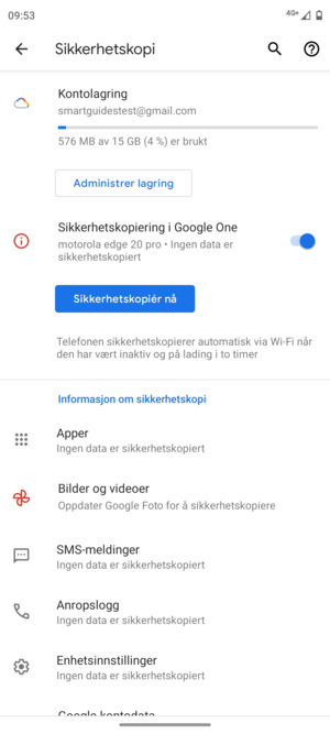Velg Kontolagring