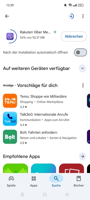 Warten Sie, bis der Installationsprozess  beendet ist