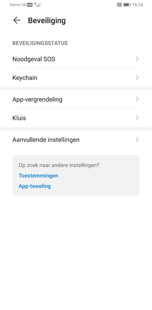 Selecteer Aanvullende instellingen