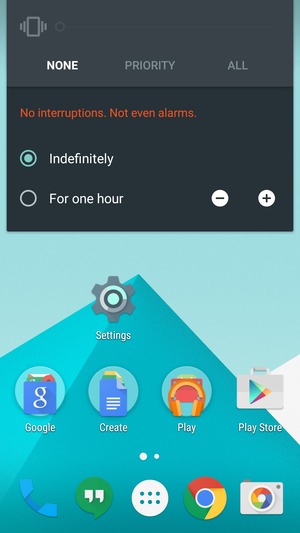 Select NONE to change to silent mode