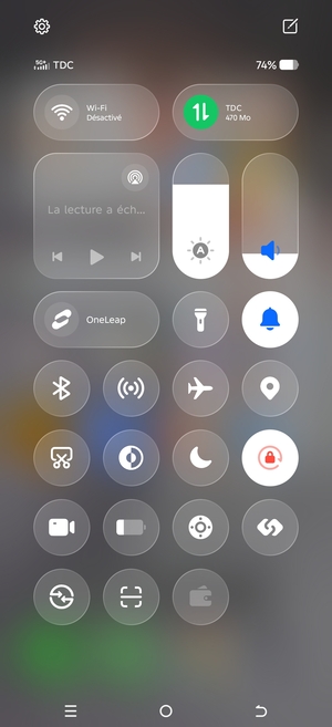 Activer le  Luminosité adaptative