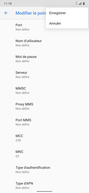 Sélectionnez Enregistrer