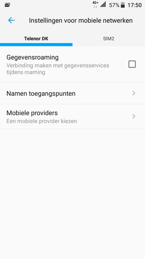 Selecteer Public en Namen toegangspunten