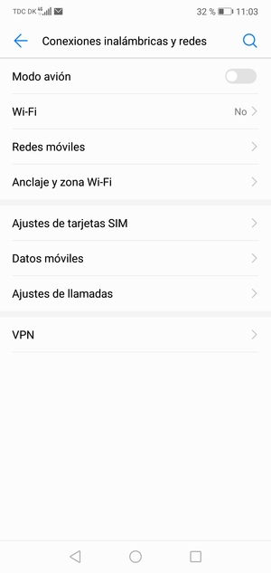 Seleccione Redes móviles