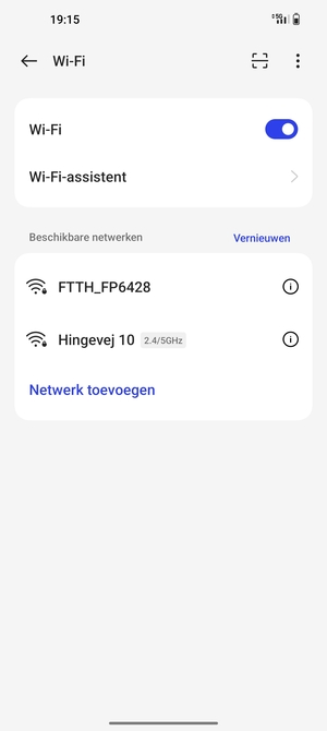 Selecteer het draadloze netwerk waarmee u verbinding wilt maken